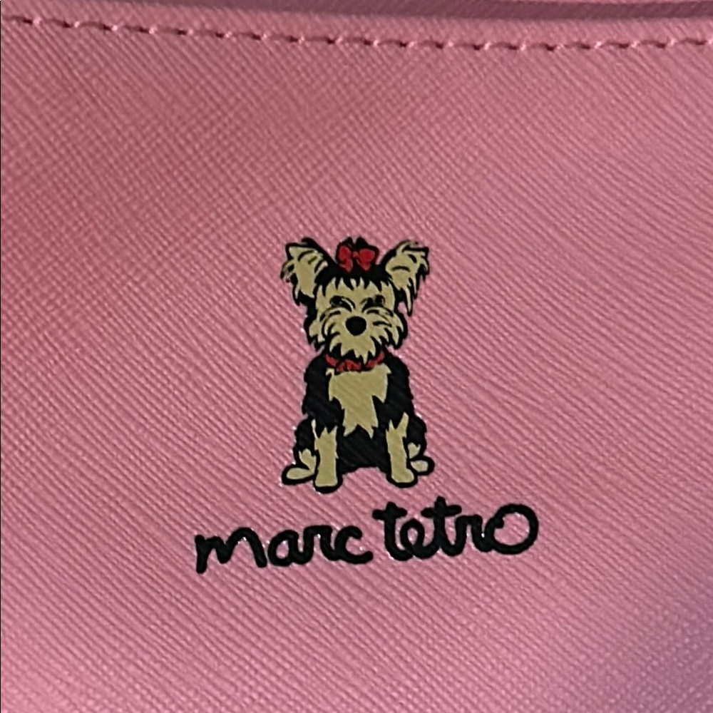 Marc Tetro Pink Tote Bag with Dog Print - Picture 7 of 12